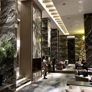 Piastrelle in marmo viola Kinawa naturale italiano piani tavolo viola e pannelli a parete per interni/esterni cucina uso esterno - Product Image 3