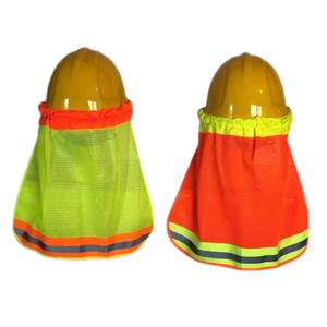 Vente en gros d'usine <span class=keywords><strong>Ekai</strong></span> EK-SH01, visière haute visibilité respirante en maille + polyester, casque de sécurité, pare-soleil, jaune fluorescent/orange - Product Image 1