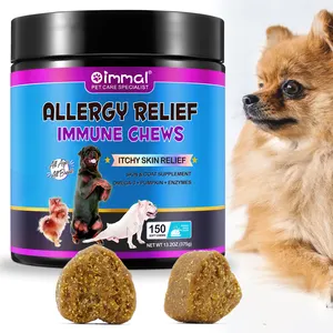 OIMMAI private label organic dog soft mastica pet health care integratore alimentare per animali domestici anti allergia, integratore per allergie per animali domestici