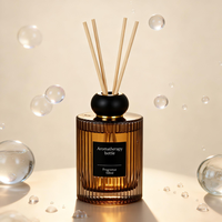 Bouteilles de diffuseur à roseaux vides haut de gamme 200 ml en verre pour huiles parfumées d'ambiance avec bouchon