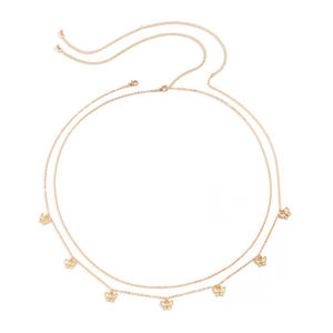 Tassel borboleta pingente dupla camada cintura cadeia <span class=keywords><strong>sexy</strong></span> rua fotografia único círculo Metal corpo cadeia das mulheres - Product Image 3