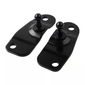 Tailgate Strut <b>Bracket</b> Base For Land Rover LR095809 LR030939 Steel <b>Black</b> Coated Metric Size - Product Image 1