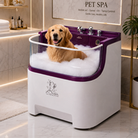 Station de lavage canin en libre-service pour appartements de luxe résidentiels – Baignoire communautaire sans désordre
