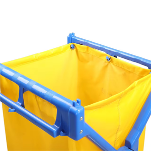 Chariot de nettoyage pour hôtel à 4 roues en plastique de 180 L pour les fournitures de restauration - Product Image 5