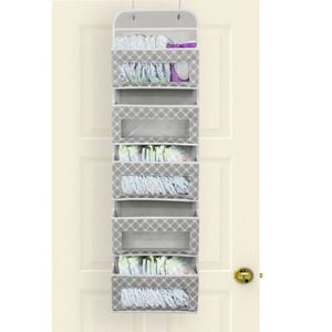 4 Clear Window Pocket Organizer Over Door <b>Wall</b> Mount Fabric <b>Storage</b> <b>Hanging</b> Organizer - Product Image 6