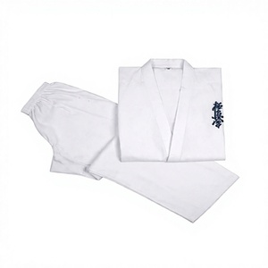 Dobok de Kyokushin de Alta Calidad, Poliéster/Algodón 180g, Uniforme de Karate de Secado Rápido para Hombre Adulto, Cinturón Blanco Gratis - Product Image 1