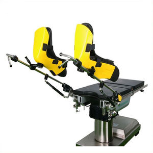 CE sertifikalı tiyatro masa ayağı, yastıklı bacak tutucuları ile jinekolojik sınavlar için önyükleme tarzı litotomi karıştırıcılarını destekler - Product Image 1