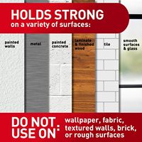 Sangles adhésives noires pour accrocher les tableaux sans dommages, faciles à déchirer et à extraire, sans outils requis, pour la maison, crochets et boucles adhésives murales