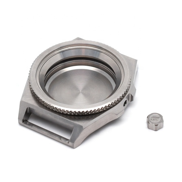 CNC Machining Milling Customized 316 Stainless Steel High Gloss Polishing Brushing Engraved Texts Watch Parts Case