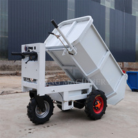 Chariot électrique JINWANG Mini camion à benne basculante électrique chariot de ferme électrique moteur haute puissance pour l'exploitation minière