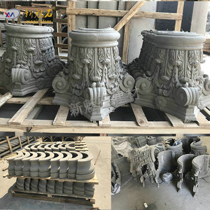 New Magic Stone Grc <b>Flower</b> Pots Outdoor Decorative Planters With Relief Design Xms Model - Product Image 3