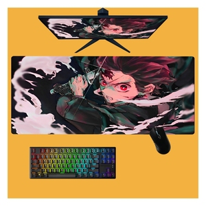 Máy tính Mat chuột Pad dài dày lockstitch Máy tính để bàn pad cho Quỷ Slayer hoạt hình lớn Kamado nezuko - Product Image 1