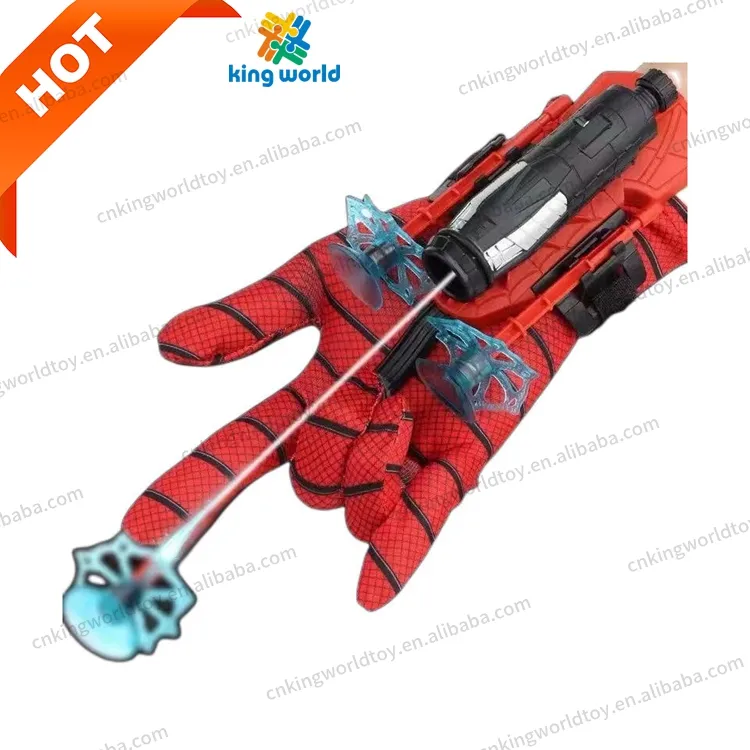 Cosplay Spider Man Fidget Toys Pretend Super Man Bow And Arrow Launcher Web Shooter Safety Wrist Toys Games For Kids