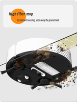 Robot Vacuum Cleaner Otomatis Penuh Mini Pengisian Daya USB Mesin Pintar Pembersih Basah Kering untuk Rumah Hotel Navigasi LDS