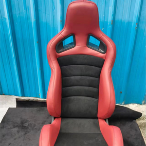 Nouveau tissu rouge complet pour sièges de course RECARO SPD, siège sport universel avec double glissière - Product Image 1