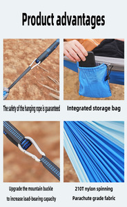 <span class=keywords><strong>Hamac</strong></span> de camping pliable OEM en gros pour l'extérieur, capacité de charge 200 kg - Product Image 3
