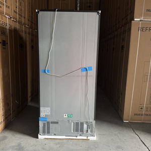 591L High Quality Home 220v 4 Door Retro Home Kitchen French Door Gray <b>Refrigerator</b> Quick Cooling Smart Preservation Frequency C - Product Image 4