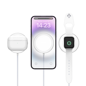Cargador Inalámbrico Magnético 3 en 1 de Alta Calidad, Base de Carga Rápida de 15 W para Teléfono, Compatible con <span class=keywords><strong>Apple</strong></span> <span class=keywords><strong>Watch</strong></span> y AirPods - Product Image 6