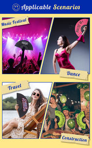 Bruiloft Uitnodigingskaart Souvenir Rood Plastic Handventilator Met Papieren Bruid Spaanse Lolita Hand Fan Ambachtelijke Elegante Bruiloft Souvenir - Product Image 6