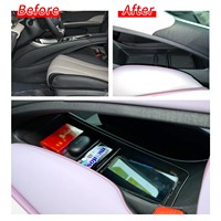 Tapis de rangement pour console centrale BYD Dolphin, organiseur de compartiment inférieur central, accessoires de rangement pour BYD Dolphin