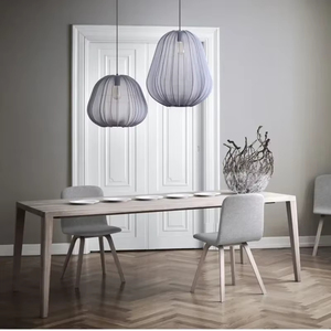 <span class=keywords><strong>Suspension</strong></span> Ovale Moderne Japonaise en <span class=keywords><strong>Tissu</strong></span> Blanc, Lustre Nordique Romantique pour Décoration Intérieure, Salle à Manger et Salle de Bain, Style Wabi Sabi - Product Image 4