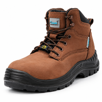 Bottes de travail mi-montantes ACE Safety Work automne/hiver, à lacets, avec embout en acier, anti-perforation, semelle intermédiaire sans métal, en daim, unisexe, pour la construction
