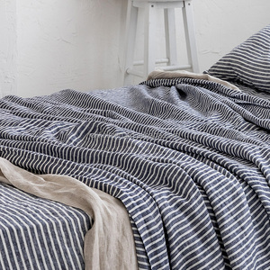 Groothandel 100% Linnen Luxe Beddengoed Laken <span class=keywords><strong>Set</strong></span> Steen Gewassen Aangepaste Logo En Kleuren Gemaakt Door 170Gsm - Product Image 4