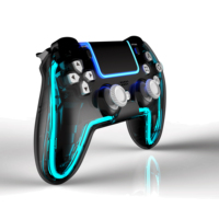 Controlador inalámbrico Honcam Compatible para consola PS4 Slim Pro con Touch Pad Audio Gyro función de doble vibración