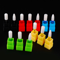 Embouts de ponceuse à ongles en céramique, têtes de meulage, fraises de polissage pour manucure, usage professionnel en salon de beauté