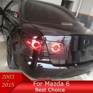 ไฟท้าย 6 ดวง ปี 2003-2015 ความสว่างสูง ดีไซน์วงกลมคู่ LED CG เลนส์สีแดงใหม่ พร้อมไฟเลี้ยวแบบน้ำไหล อะไหล่หมายเลข 2626 - Product Image 2