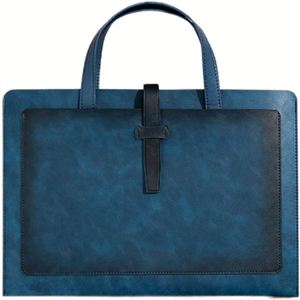 Custom Logo A4 Portable Waterproof <b>Document</b> Organizer Bag Business Executive Leather <b>Holder</b> File Folder With Handle - Product Image 2