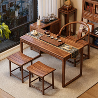 Nouvelle chaise ronde en bois massif de style chinois, chaise de thé en noyer/bois de Kompassi, chaise de maître zen pour l'étude et la salle de thé