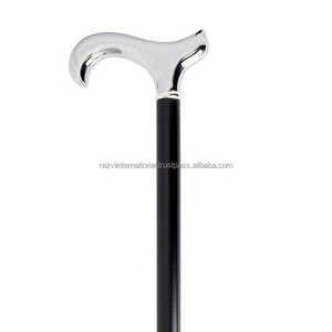 Canne de marche avec poignée en résine de couleur blanche - Product Image 3