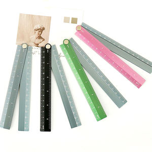 סרגל אלומיניום מתקפל <span class=keywords><strong>30</strong></span> ס "מ צבע אלומיניום לשומר נייר מכתבים הניתנים להתאמה אישית - Product Image 2