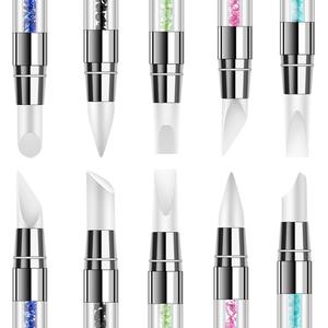 Vente chaude à double extrémité Nail Art Silicone Sculpture Stylo 3D Nail Sculpture Builder Gel Sculpture Brosse Nail En Relief Fleur Stylo - Product Image 3