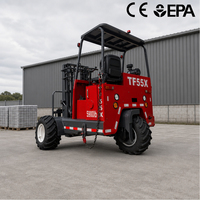 Chariot élévateur diesel monté sur camion, chargeur de palettes tout-terrain, chariot élévateur compact pour les chantiers de construction