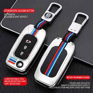 Accessoires de voiture Intérieur en alliage de zinc Clé de voiture Flip Case Metal Key Shell Fob Folding Cover Protector Convient pour <span class=keywords><strong>Renault</strong></span> Kadjar - Product Image 3