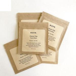 Tùy chỉnh side-con dấu sinh thái thân thiện Ziplock phân hủy sinh học Túi Nắp kéo Ba bên con dấu Dây Kéo Túi giấy Kraft - Product Image 4