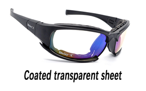 แว่นตาโพลาไรซ์ยุทธวิธี แว่นตากันแดดกลางคืนพร้อมเลนส์ 4 แบบ แว่นตาสำหรับผู้ชาย แว่นตาสำหรับยิงปืน แว่นกันแดดยุทธวิธี - Product Image 3