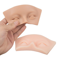 Peau d'entraînement premium pour tatouage des sourcils, planche de formation en maquillage des yeux, coussin d'entraînement en silicone pour académie de beauté et maquillage