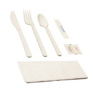 Sinh thái thân thiện compostable PLA dao kéo 7 inch Flatware compostable dao kéo cpla dao nĩa muỗng - Product Image 2