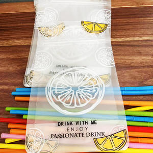 Plástico PE de calidad alimentaria congelada, 500ml, líquido carbonatado, bolsa de pie, contenedor de bebida biodegradable y reutilizable para agua - Product Image 3