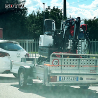 Mini-excavatrice SDTW à livraison rapide, 0,7 tonne, NOUVELLE norme EPA, EURO 5, prix compétitifs, mini-pelleuse pour usage domestique et agricole