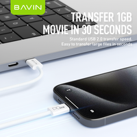 BAVIN Vente en gros Excellent CB325 Pd 12w 18w Micro Type C Usb c Chargeur rapide Android Câble de données Usb