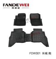 Accessoires de voiture 3D personnalisés TPV caoutchouc LHD Tapis de sol de voiture pour grande muraille GWM Pao Poer Cannon