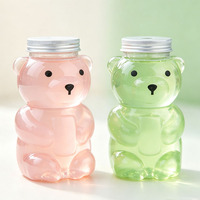 Gobelet en plastique transparent imprimé, bouteille en plastique pour animaux de compagnie avec logo, gobelets jetables en plastique à fond rond, cadeau personnalisé