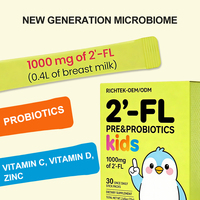 2'-FL HMO 1000mg pour la santé intestinale des enfants |   Soutien immunitaire |   Complément alimentaire digestif Vitamine C