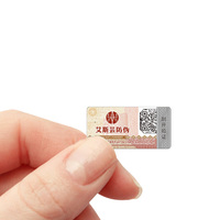 Etiqueta adhesiva personalizada para rascar, venta al por mayor de pegatinas de seguridad para rascar con código QR