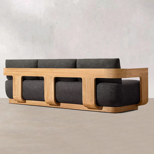 Juego <span class=keywords><strong>de</strong></span> Sofás <span class=keywords><strong>de</strong></span> Madera <span class=keywords><strong>de</strong></span> Teca <span class=keywords><strong>de</strong></span> Lujo Moderno para Exteriores, <span class=keywords><strong>Cojines</strong></span> Impermeables, Diseño <span class=keywords><strong>de</strong></span> Sofá para Exteriores, Juego <span class=keywords><strong>de</strong></span> Muebles para Jardín y Patio Trasero <span class=keywords><strong>de</strong></span> Hotel - Product Image 5