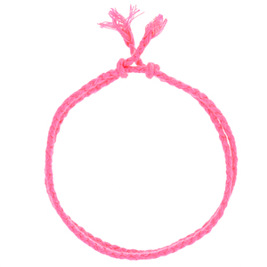 Gelang Tali Katun Tenun Sederhana Warna Polos Buatan Tangan Gelang Persahabatan yang Dapat Disesuaikan untuk Pria Wanita - Product Image 4